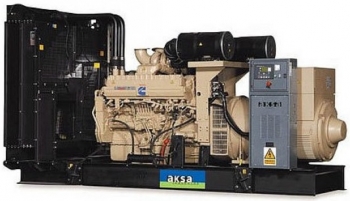 Дизельный генератор 800 квт Aksa AC-1100 открытый (на раме) с АВР - новый