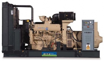 Дизельный генератор 2200 квт Aksa AC-3000 открытый (на раме) с АВР - новый