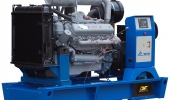 Дизельный генератор 150 квт ТСС АД-150С-Т400-1РМ2 открытый (на раме) с АВР - новый